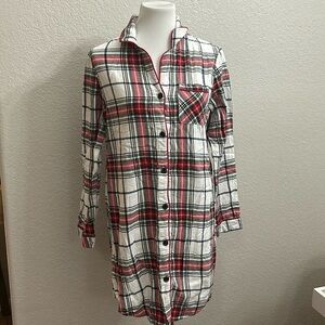 Wondershop Plaid Flannel Sleep Shirt